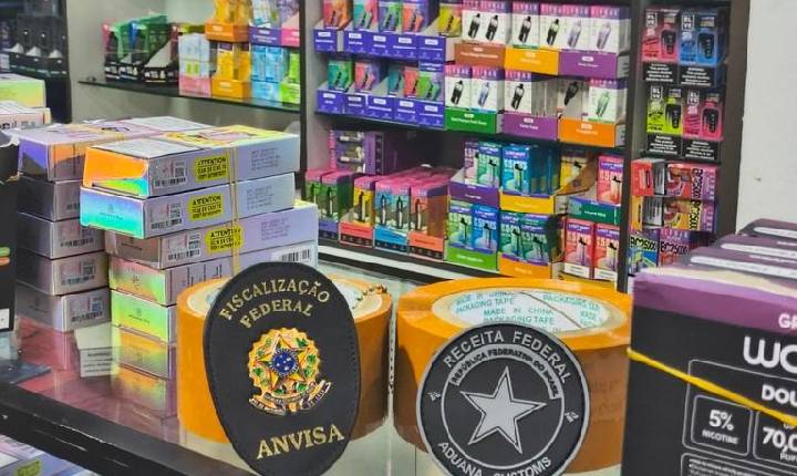 Anvisa e Receita Federal deflagram ação contra o comércio de cigarros eletrônicos