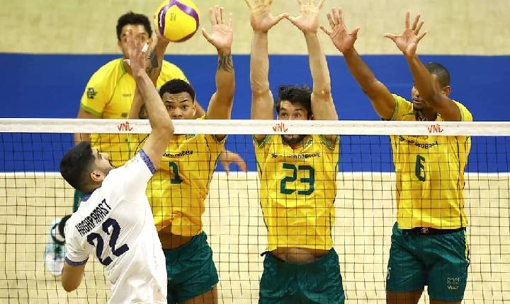 Brasil x Bélgica na Liga das Nações Masculina de vôlei: onde assistir e horário