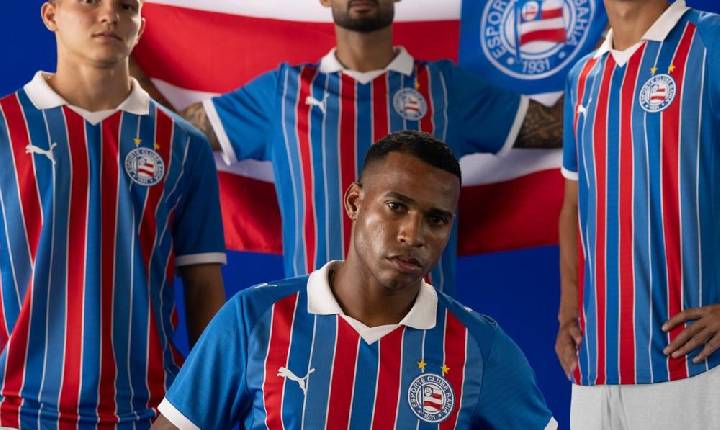 Do povo um clamor: com gola polo e homenagem, Bahia lança camisa 2 para 2026