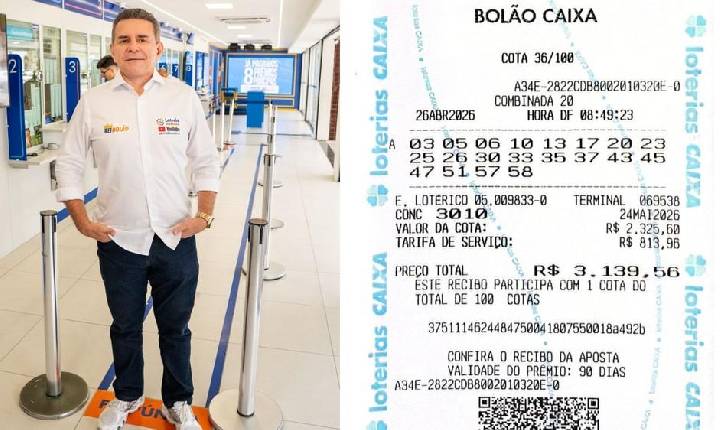 Dono de lotérica no Ceará é um dos ganhadores de prêmio de R$ 168 milhões na Mega-Sena