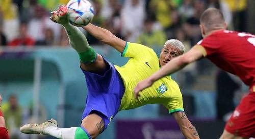 É do Brasil! Gol de Richarlison contra a Sérvia é eleito o mais bonito da Copa do Mundo