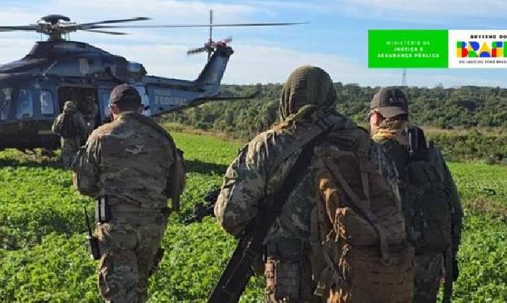 Em 20 dias, Brasil Contra o Crime Organizado apreende 67 t de drogas, 639 armas e prende 473