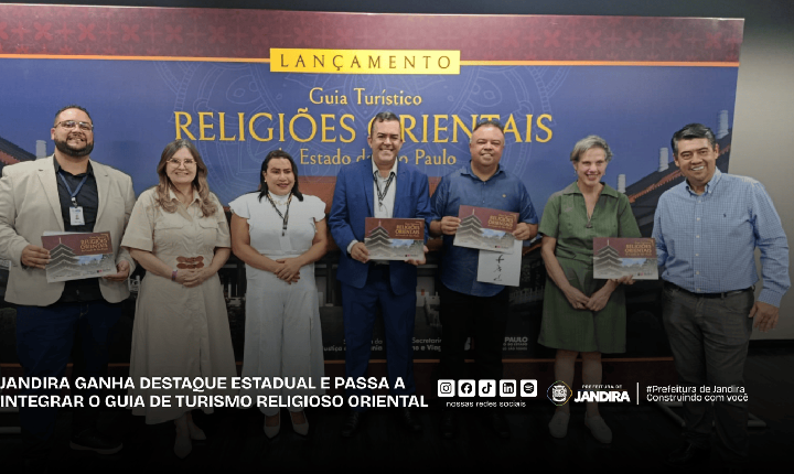 Jandira ganha destaque estadual e integra Guia de Turismo Religioso Oriental