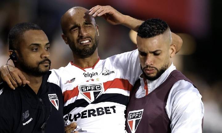 Lucas Moura, do São Paulo, tem ruptura total do tendão de Aquiles e passará por cirurgia