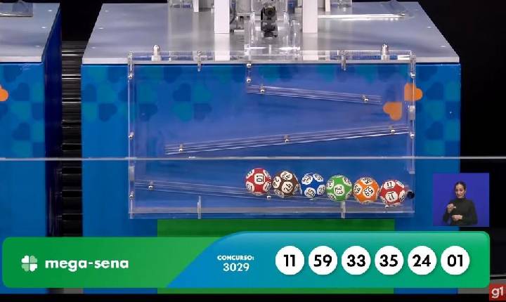 Mega-Sena, concurso 3029: confira os números sorteados