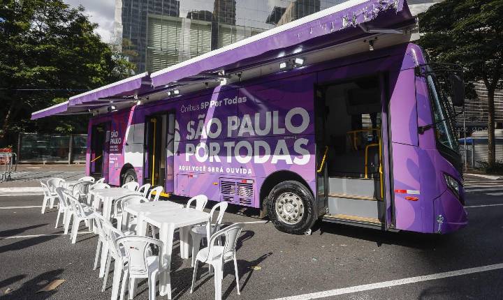 Ônibus SP Por Todas na Virada Cultural 2026 reforça rede de proteção à mulher no maior evento gratuito da capital