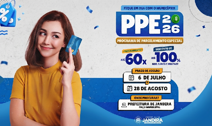 Prefeitura de Jandira lança PPE 2026 para regularização de débitos municipais