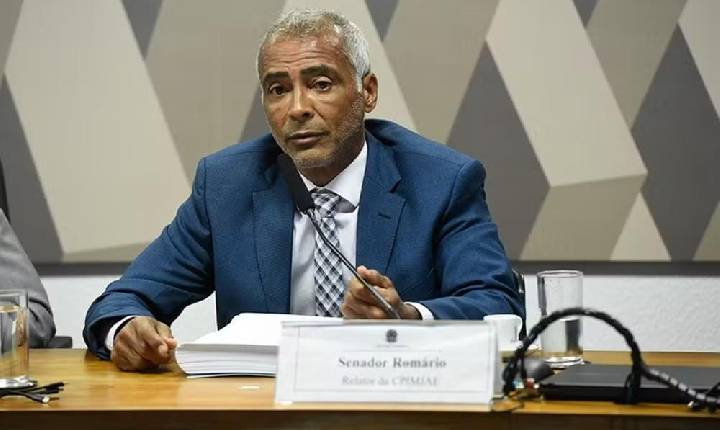 Romário diz à Justiça que penhora de salário no Senado compromete sua sobrevivência