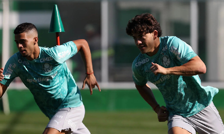 Treino do Palmeiras: Giay e Marlon Freitas treinam pela primeira vez, e Vitor Roque evolui em recuperação