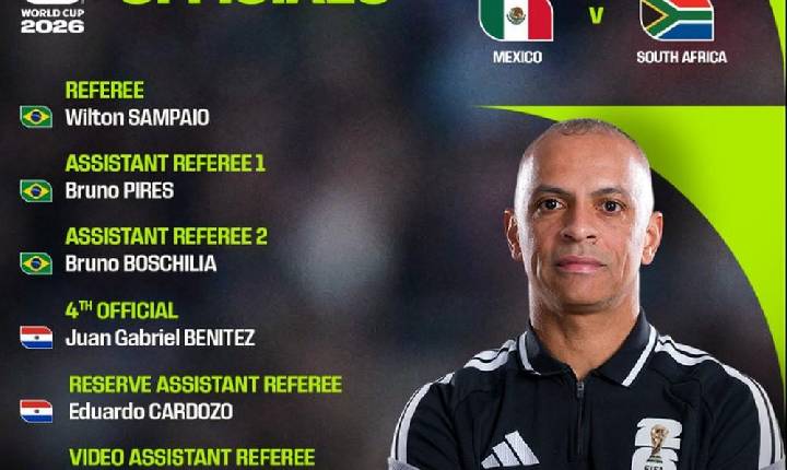 Wilton Pereira Sampaio vai apitar o jogo de abertura da Copa entre México e África do Sul