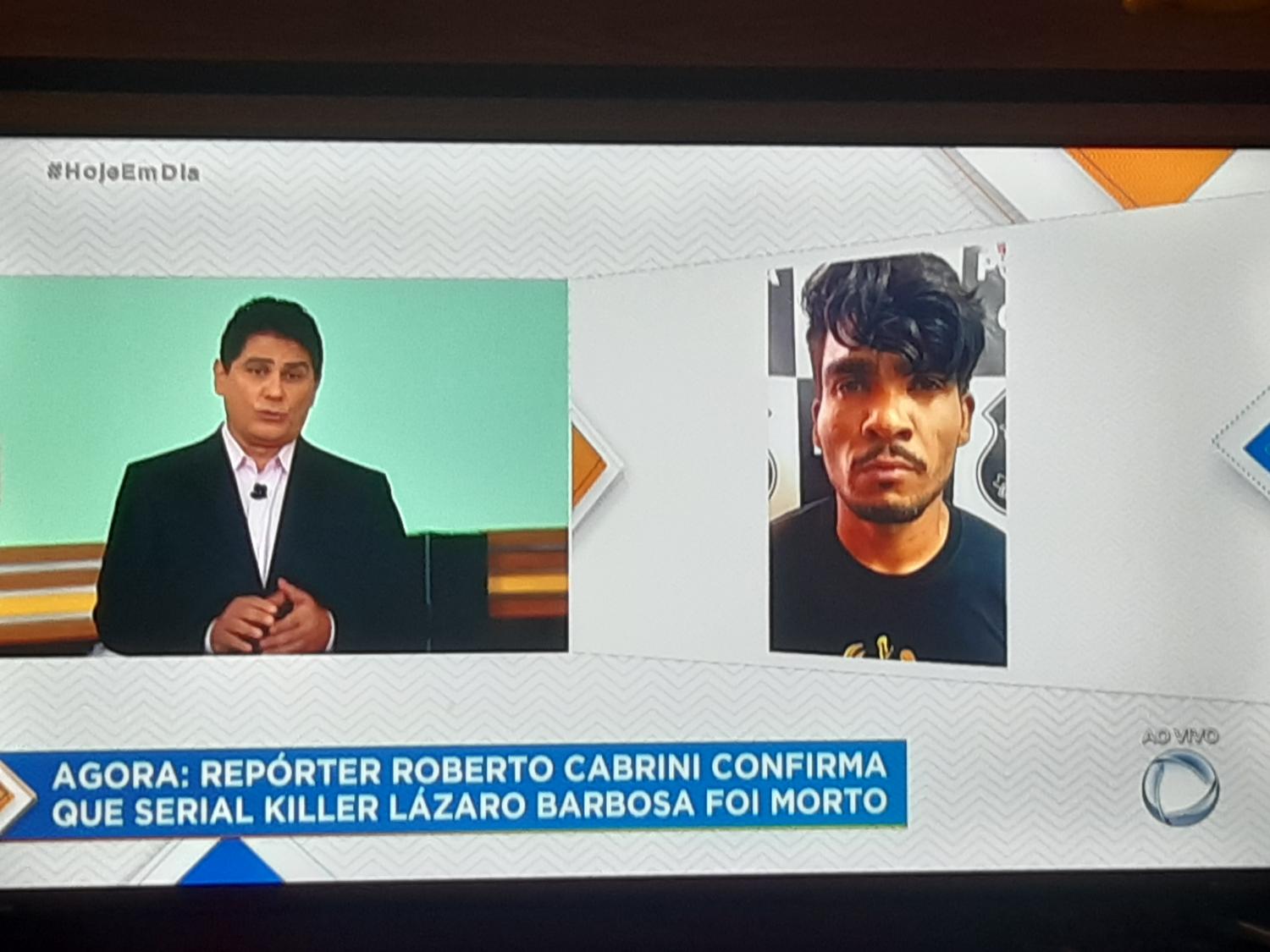 Roberto Cabrini confirma morte de Lázaro