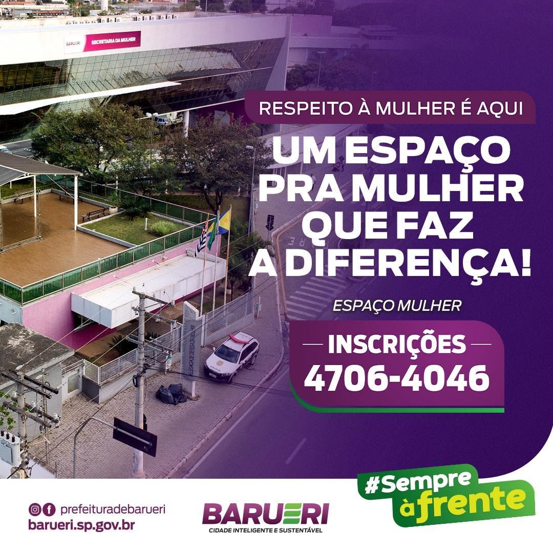 Barueri, sempre à frente no respeito à mulher!