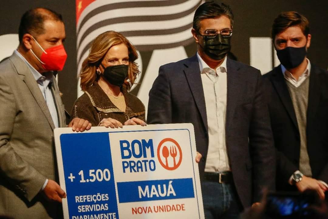 Rodrigo Garcia e Marco Vinholi anunciam Bom Prato em Mauá