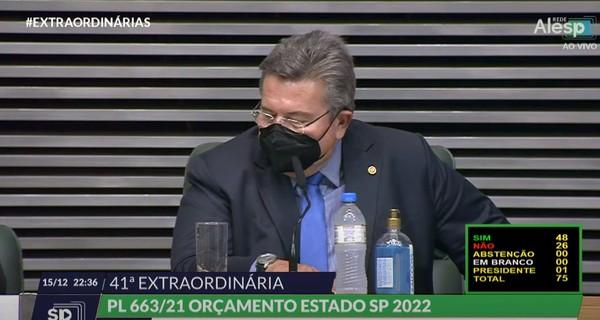 Alesp aprova orçamento de R$ 286,7 bilhões para estado de SP em 2022