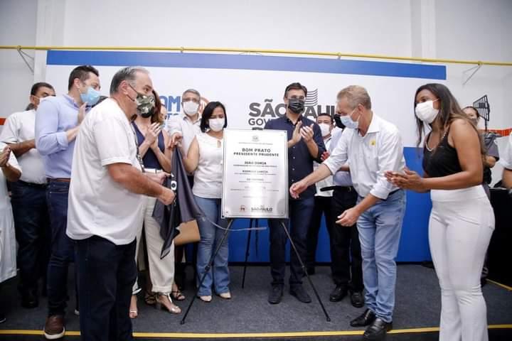 Com a Presença de Vinholi, Rodrigo Garcia, entrega Bom Prato