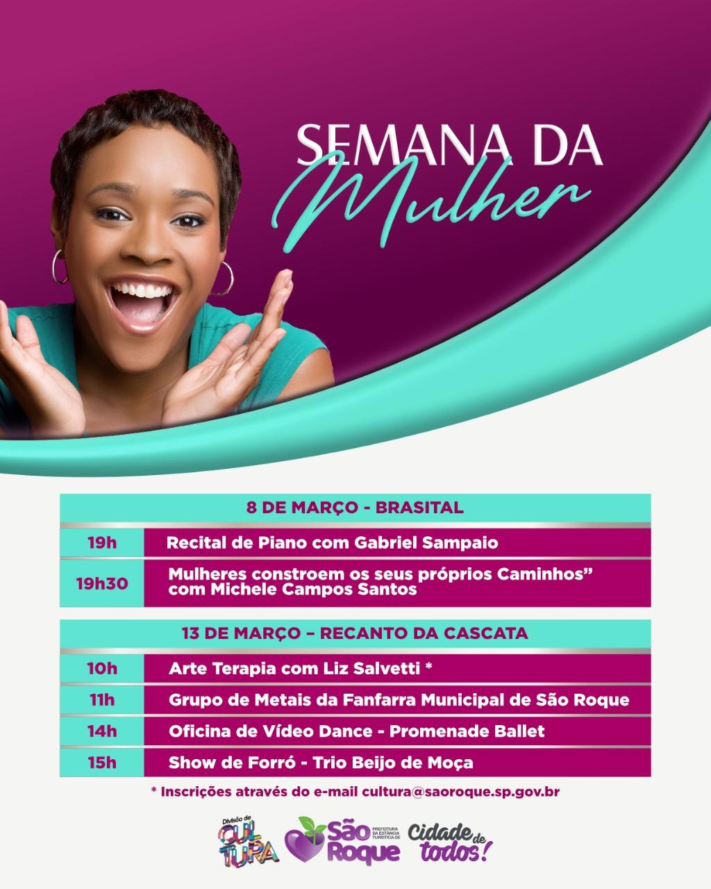 São Roque traz eventos imperdíveis na Semana da Mulheres