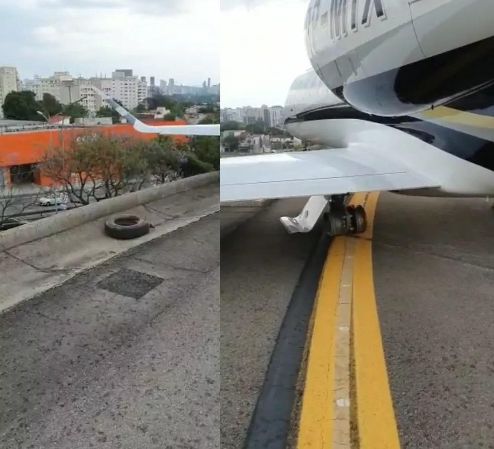 Avião é retirado da pista do Aeroporto de Congonhas quase 9 horas após pneu estourar