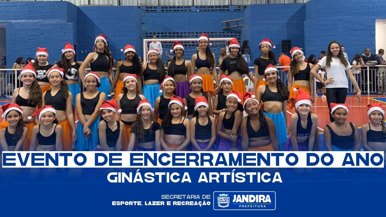 Ginástica Artística de Jandira encerra atividades do ano com apresentação em alto estilo