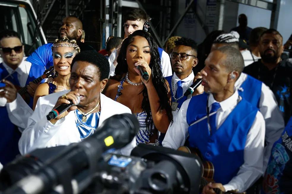 Ludmilla estreia na Sapucaí cantando ao lado de Neguinho da Beija-Flor: 'Me preparei'