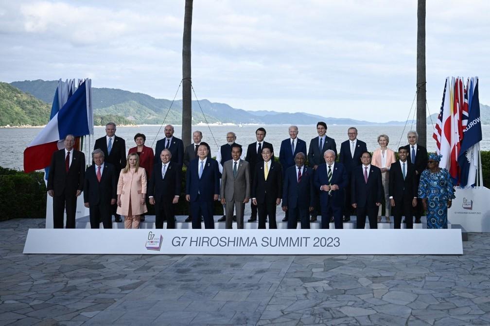Em sessão do G7, Lula defende reforma no Conselho de Segurança da ONU e critica 'blocos antagônicos'