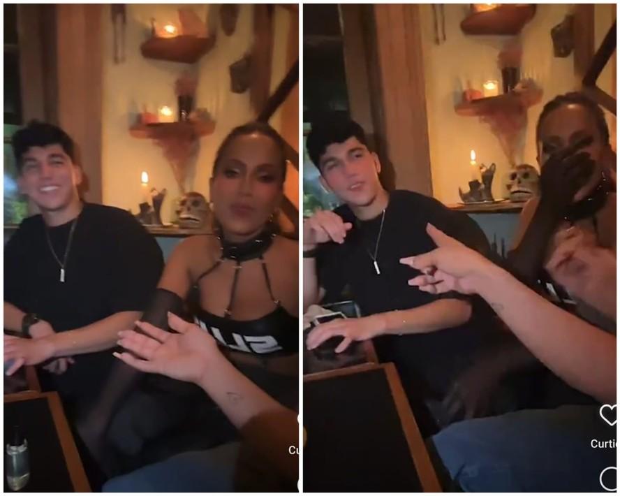 Anitta curte a noite no México com jogador de futebol e fala sobre paquera