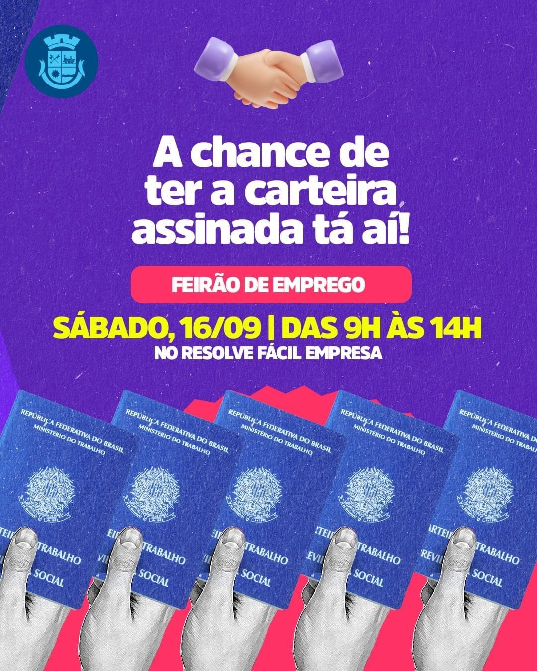 Prefeitura de Itapevi vai realizar neste sábado (16) o Feirão de Emprego