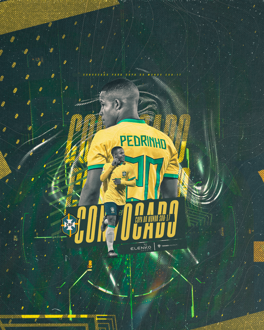 Pedro é convocado para o Mundial Sub-17 que será realizado em novembro na Indonésia