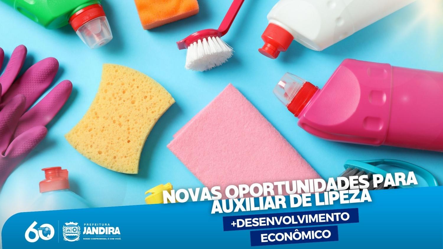 Secretaria de Desenvolvimento Econômico divulga processo seletivo com vagas para Auxiliar de Limpeza
