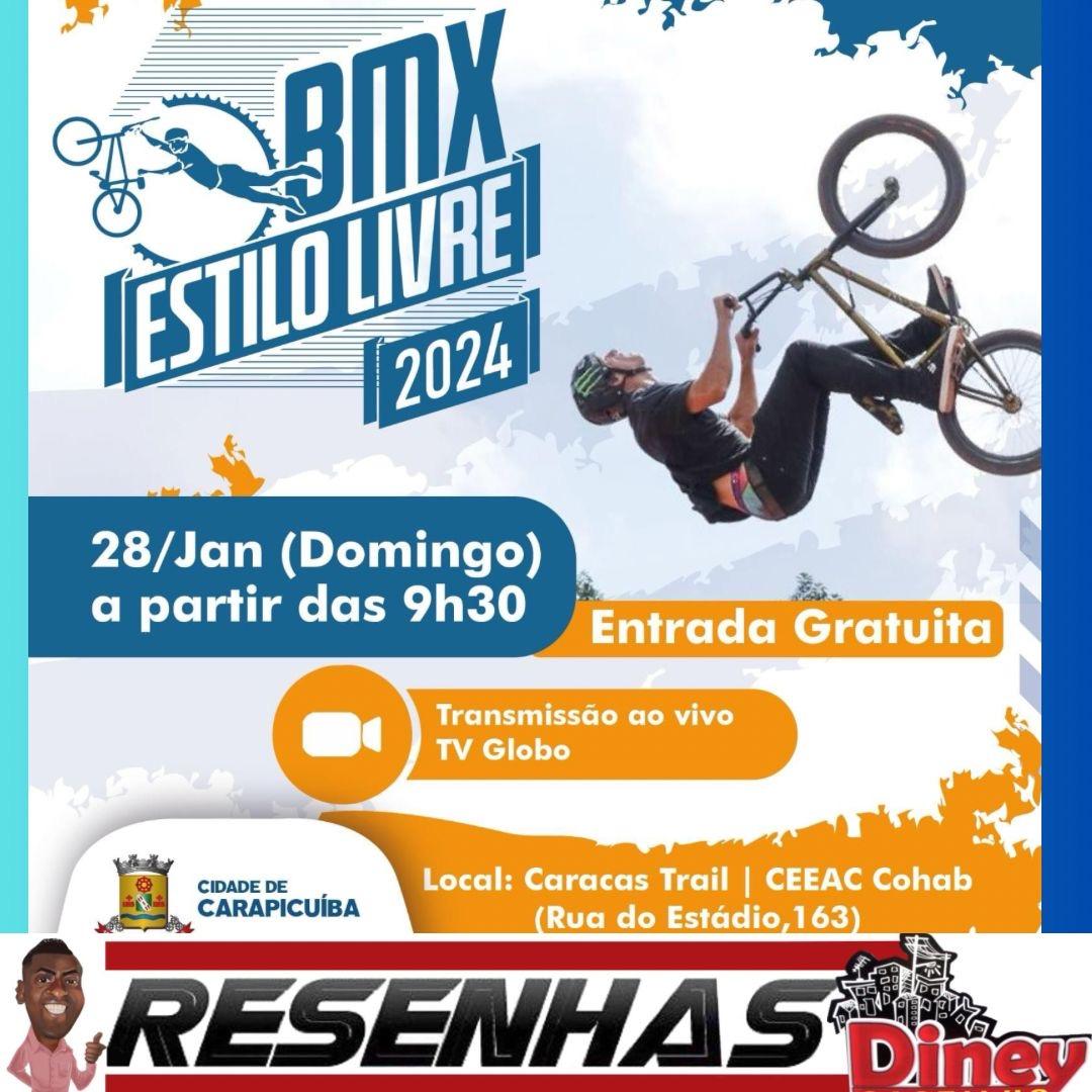 Prefeitura de Carapicuíba vai realizar mais uma edição do BMX Estilo Livre no próximo domingo (28)