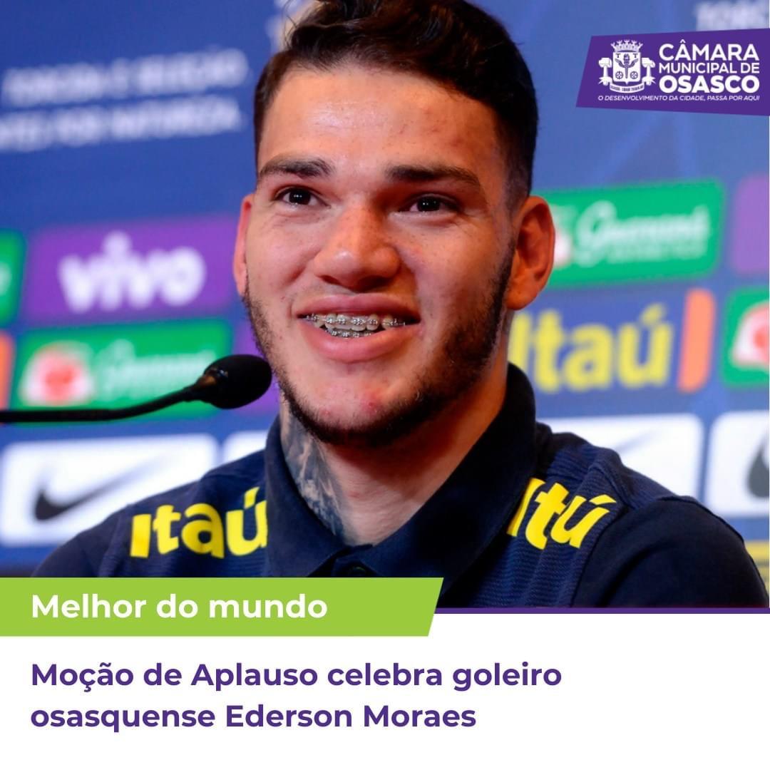 Moção aplaude goleiro osasquense Ederson Moraes