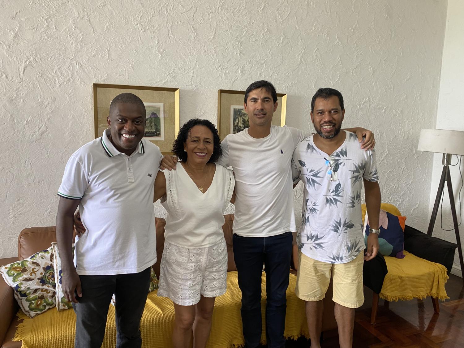Rubinho Furlan e Diney Castilho visitam a Presidente Nacional do PMB Suêd Haidar