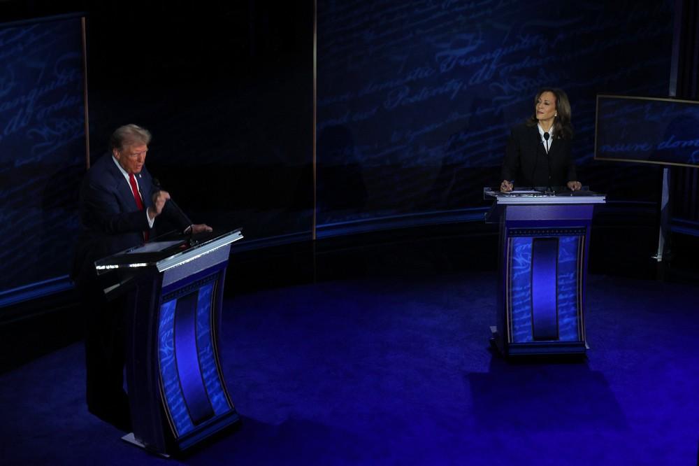 Kamala e Trump trocam ataques sobre aborto, economia e imigração em debate marcado por provocações e desmentidos