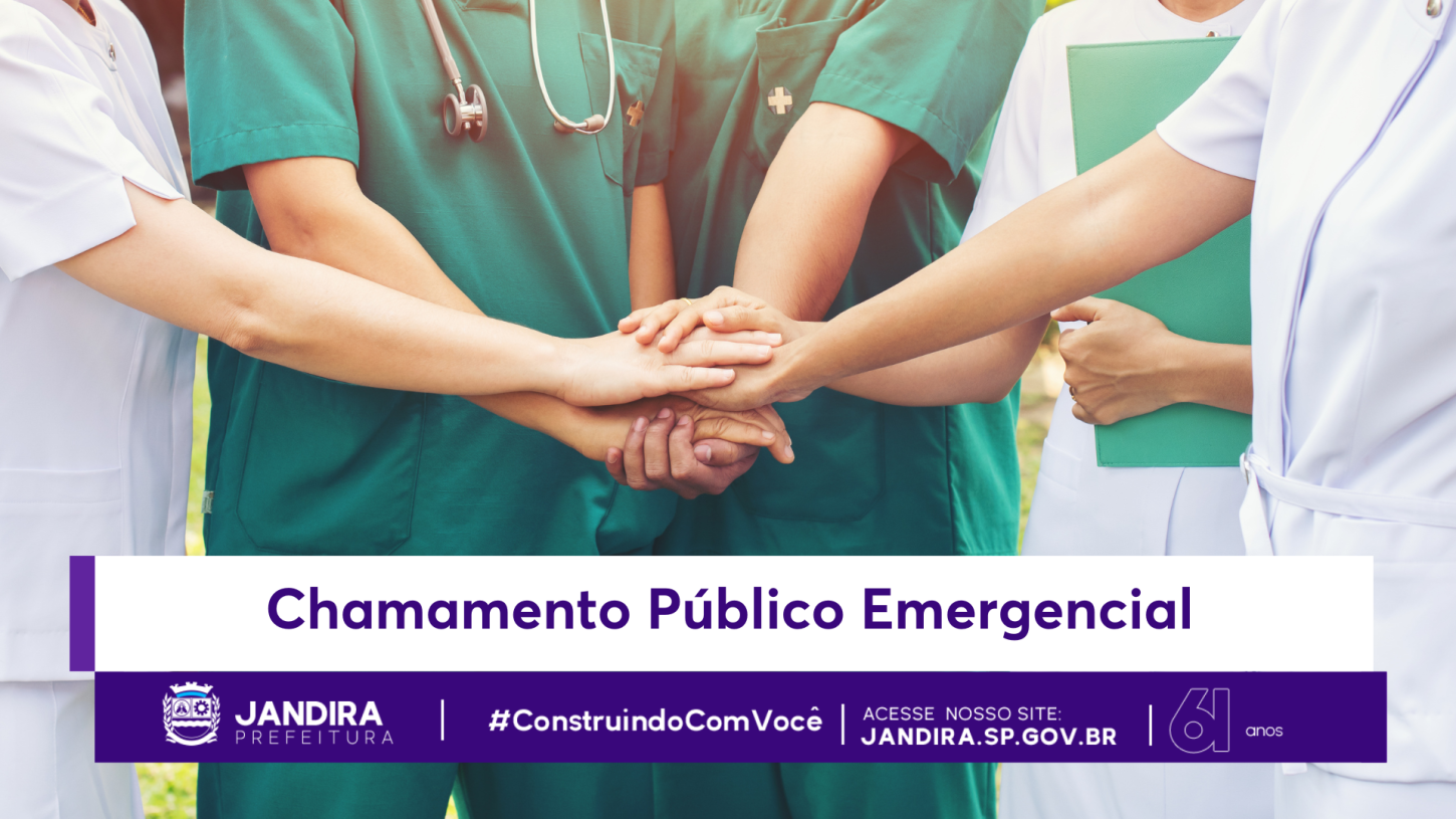 Prefeitura de Jandira anuncia Chamamento Público emergencial para contratação de profissionais nas áreas de saúde e educação