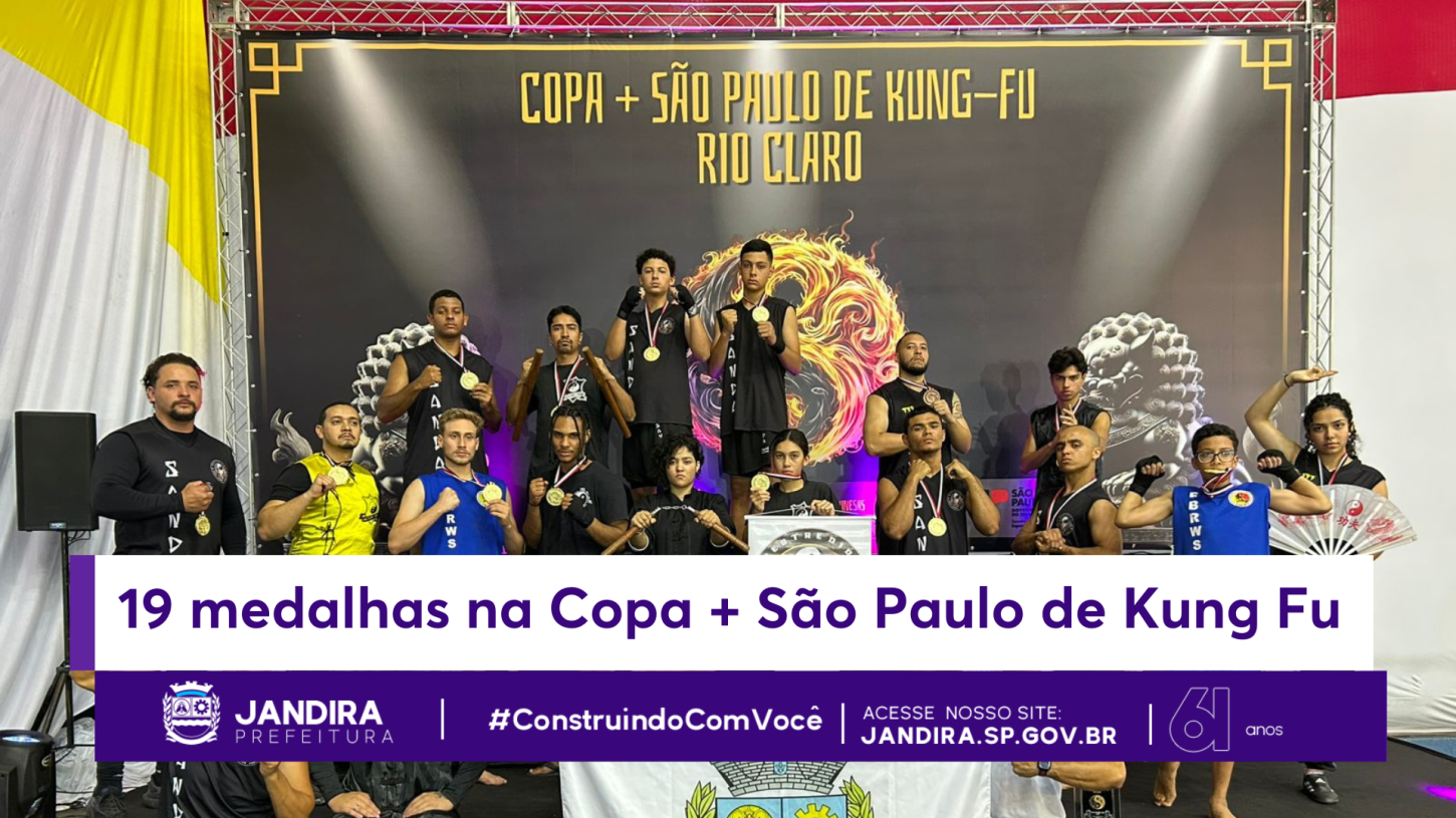Alunos do CRJ brilham na Copa + São Paulo de Kung Fu, em Rio Claro, com 19 medalhas