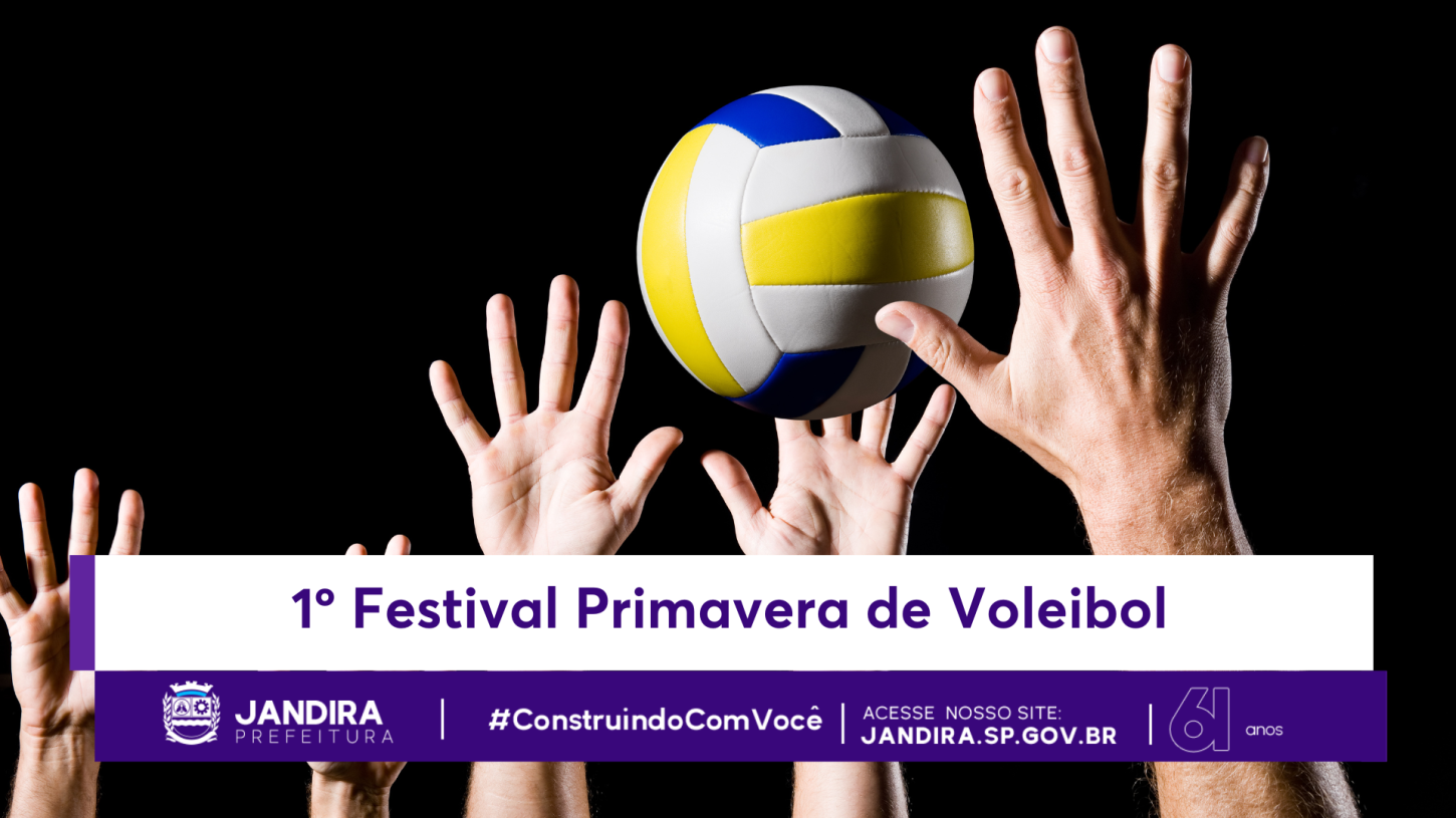 Jandira realiza o 1º Festival Primavera de Voleibol, com a participação das turmas da escolinha de esporte