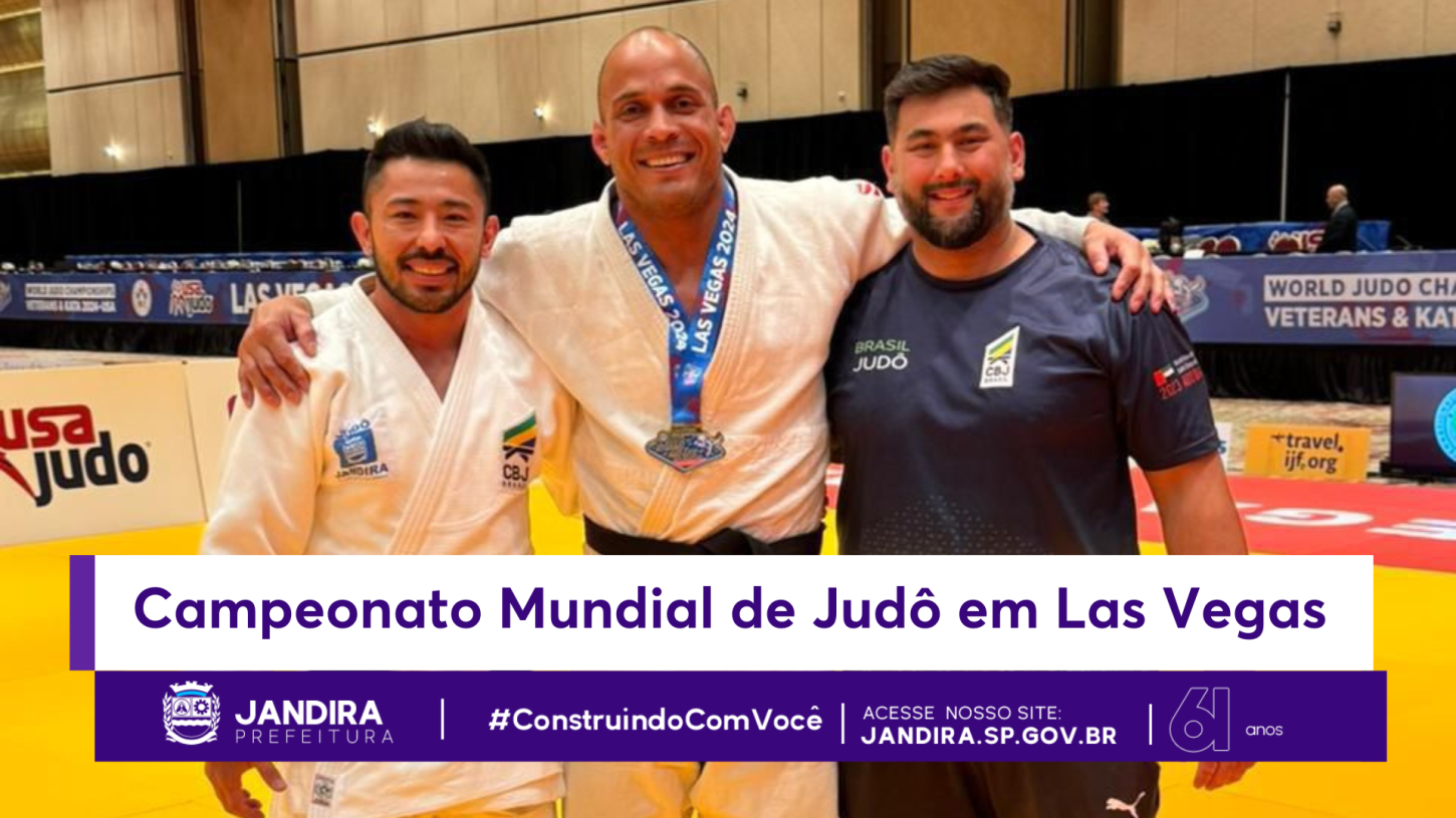 Judô de Jandira marca presença no Campeonato Mundial de Veteranos 2024 em Las Vegas, nos EUA, com conquistas inspiradoras