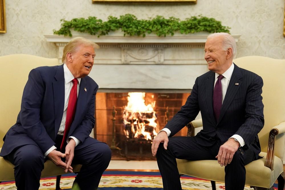 Trump se reúne com Biden em 1ª visita à Casa Branca após eleição e promete 'a transição mais suave possível'