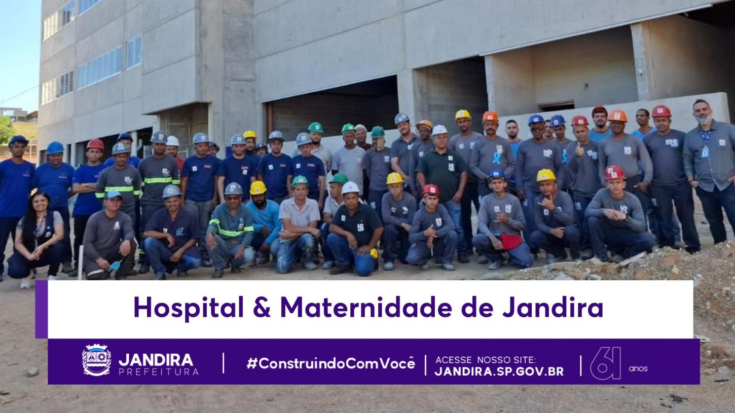 Prefeitura de Jandira promove ação com colaboradores da obra do novo Hospital & Maternidade