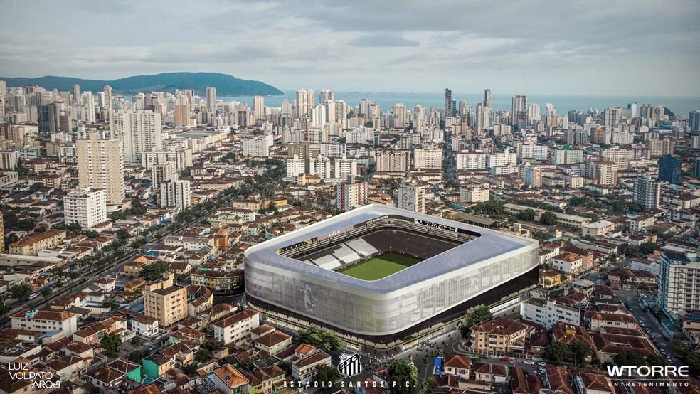 Projeto da nova arena do Santos ainda precisa de ajuste para ser aprovado na Prefeitura