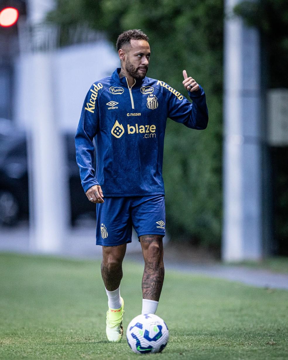 Escalação: Santos encerra preparação para enfrentar Bahia; Neymar faz novo treino com bola