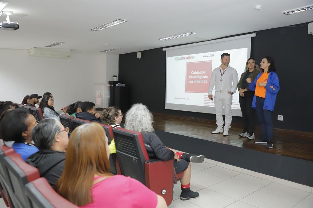 Na cidade de Barueri as gestantes relataram acolhimento e alívio ao entenderem que as emoções fazem parte do processo