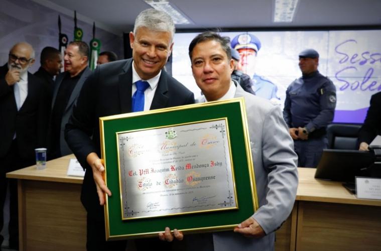 Coronel Joaquim Keida recebe Título de Cidadão Osasquense