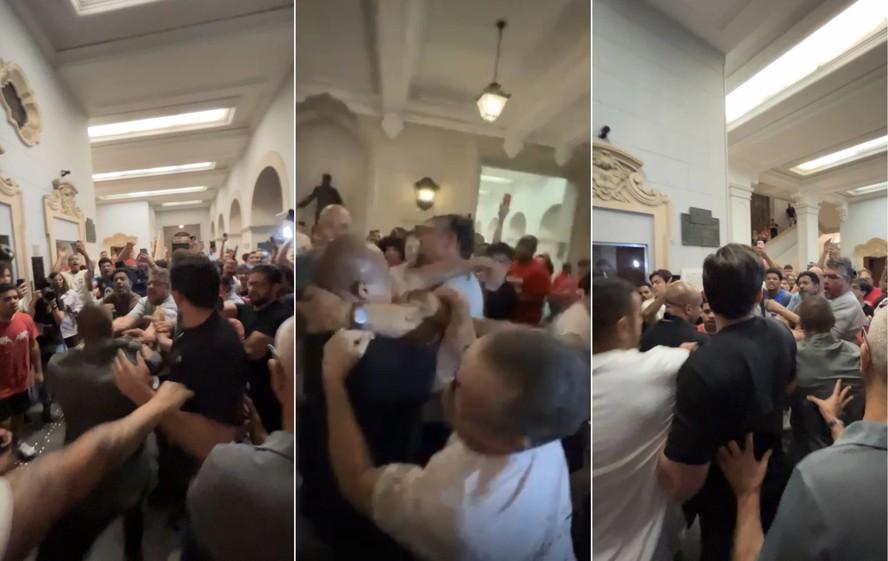 Ato pelo 8 de Janeiro em São Paulo acaba em confusão e agressões com ex-deputado bolsonarista