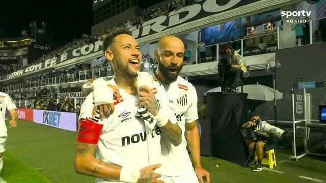 Com dois de Neymar, Santos vence a primeira e afunda Vasco na lanterna do Brasileirão