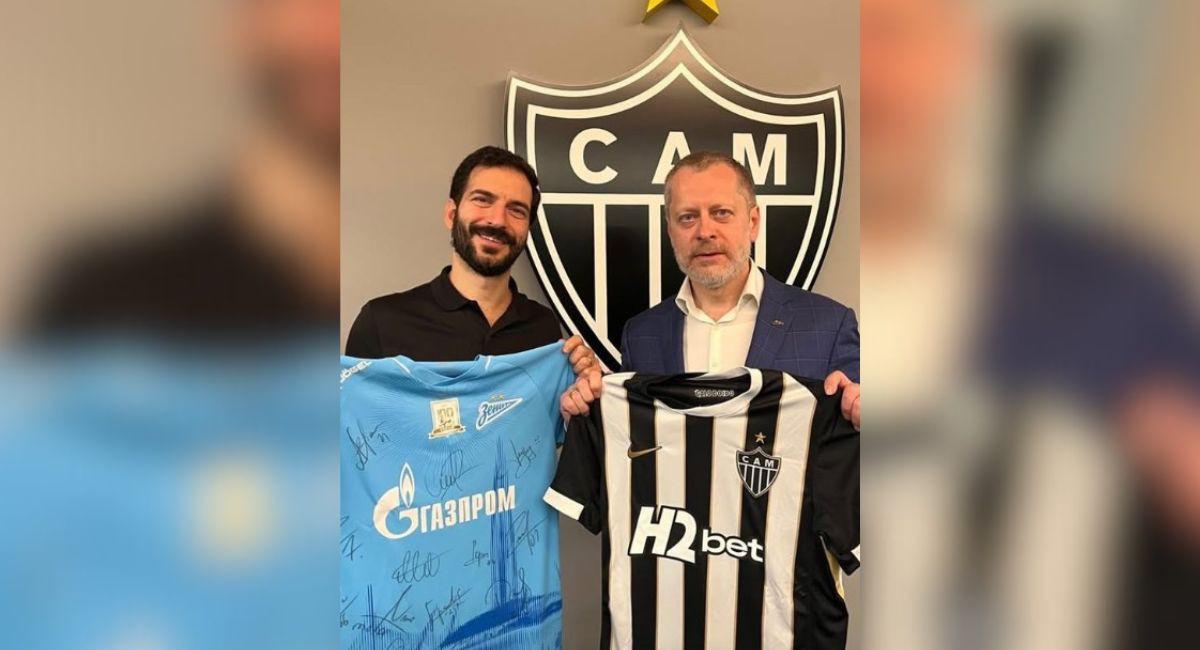 Diretor Executivo do Zenit (Rússia) Maxim Pogorelov visita o CEO do Atlético Mineiro Pedro Daniel