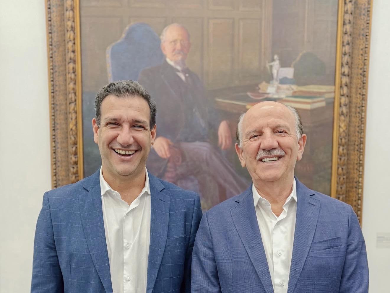 Prefeito de Barueri Piteri se reuniu com o Secretário da Casa Civil do Governador Tarcísio de Freitas Roberto Carneiro