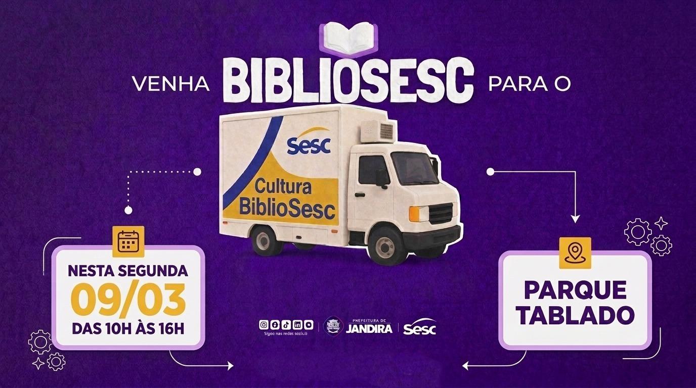 BiblioSesc chega a Jandira e leva leitura gratuita para a população