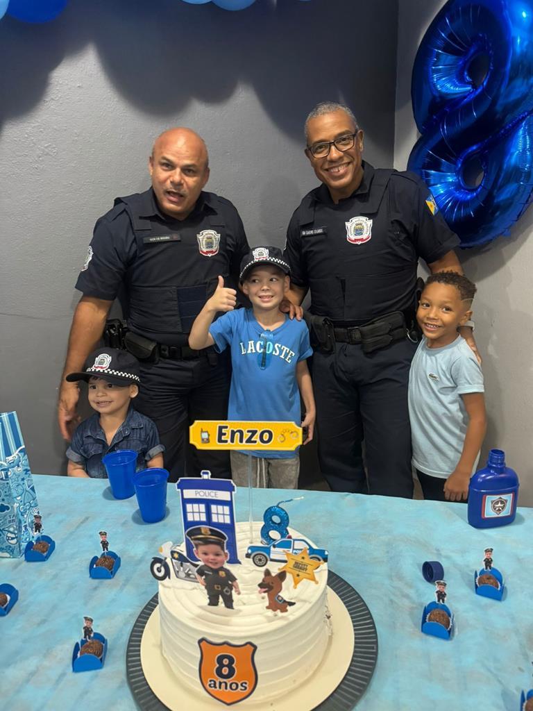 GCM de Barueri é tema de festa infantil no Engenho Novo