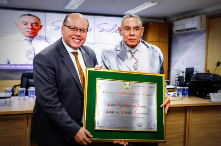 Legislativo concede Título de Cidadão Osasquense a pastor da Assembleia de Deus