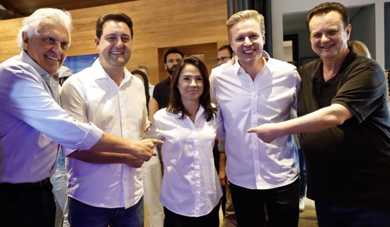 Na filiação do Ex-prefeito Igor Soares ao PSD esteve presente no ato político a Dep. Estadual Bruna Furlan, Kassab e os Governadores, Ratinho Júnior, e Caiado